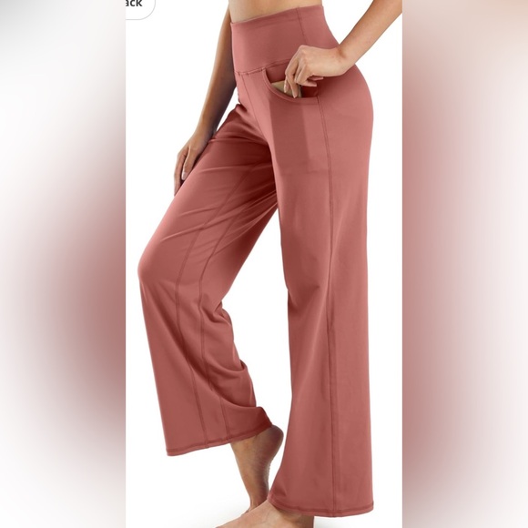 NWT Wide Leg Pants/Yoga Pants With Pockets - Size S - Picture 3 of 9